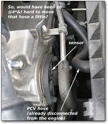 Chrysler PT Cruiser cam sensor replacement: standard and turbo